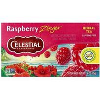 Celestial Seasonings, Žolelių arbata, aviečių zingeris®, be kofeino, 20 arbatos maišelių, 1.6 uncijos (45 g)