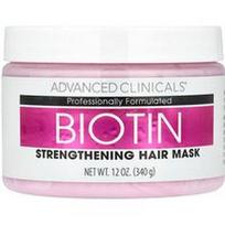 Advanced Clinicals, Biotinas, stiprinanti plaukų kaukė, 12 fl oz (340 ml)