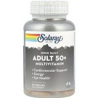 Solaray, Kartą per dieną suaugusiems 50+ multivitaminų, 90 VegCaps