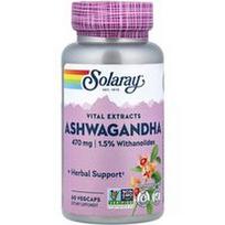 Solaray, Ašvaganda, 470 mg, 60 daržovių kapsulių