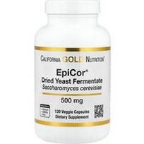 California Gold Nutrition, Epicor®, džiovintų mielių fermentatas, 500 mg, 120 daržovių kapsulių