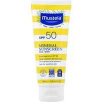 Mustela, Mineralinis kremas nuo saulės, veidas + kūnas, SPF 50, 3.38 fl oz (100 ml)