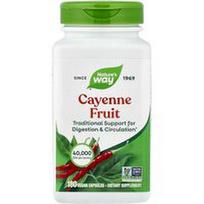 Nature's Way, Kajeno pipirų vaisiai, 180 veganiškų kapsulių (450 mg vienoje kapsulėje)