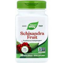 Nature's Way, Schisandra Fruit, 100 veganiškų kapsulių (0,58 g vienoje kapsulėje)