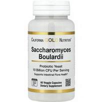 California Gold Nutrition, Saccharomyces Boulardii, 60 daržovių kapsulių (5 milijardai KSV vienoje kapsulėje)
