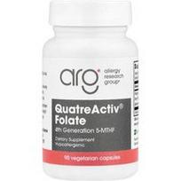 Allergy Research Group, „QuatreActiv®“ folio rūgštis, 90 vegetariškų kapsulių (833 mcg vienoje kapsulėje)