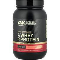 Optimum Nutrition, Gold Standard® 100% išrūgos, braškių bananas, 2 svarai (907 g)