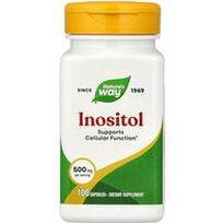 Nature's Way, Inozitolis, 500 mg, 100 kapsulių