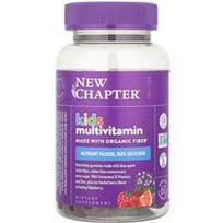 New Chapter, Vaikiški multivitaminų guminukai, uogų citrusiniai vaisiai, 60 guminukų