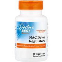 Doctor's Best, NAC detoksikacijos reguliatoriai, 60 vegetariškų kapsulių