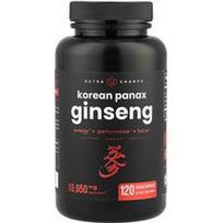 NutraChamps, Korėjietiškas Panax ženšenis, 120 veganiškų kapsulių (po 532,5 mg kapsulių)