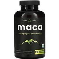 NutraChamps, Maca, 180 ekologiškų kapsulių