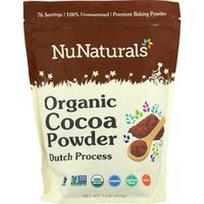 NuNaturals, Organiniai kakavos milteliai, 454 g