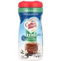 Coffee Mate, Kavos grietinėlės milteliai, be cukraus, prancūziška vanilė, 10.2 uncijos (289.1 g)