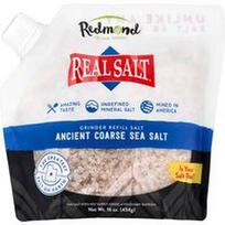 Redmond, „Real Salt®“, senovinė rupi jūros druska, malūnėlio papildymo druska, 454 g