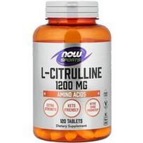 NOW Foods, Sportas, L-citrulinas, 1200 mg, 120 tablečių