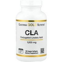 California Gold Nutrition, CLA, konjuguota linolo rūgštis, 1000 mg, 90 vegetariškų minkštųjų kapsulių