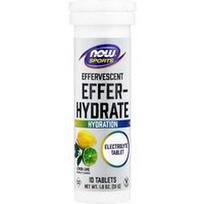 NOW Foods, Sportas, Effer-Hydrate, citrinų kalkės, 10 tablečių, 1.8 oz (51 g)