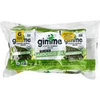 gimMe, Skrudintų jūros dumblių užkandžiai, jūros druska ir avokadų aliejus, 6 padėklai po 4,5 g (0,16 uncijos)