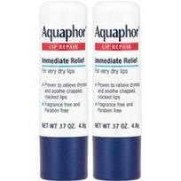 Aquaphor, Lūpų taisymo lazdelė, greitas palengvėjimas, 2 lazdelės, po 0,17 uncijos (4,8 g)