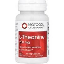 Protocol for Life Balance, L-teaninas, 200 mg, 60 vegetariškų kapsulių