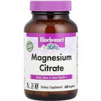 Bluebonnet Nutrition, Magnio citratas, 60 kapsulių (200 mg vienoje kapsulėje)
