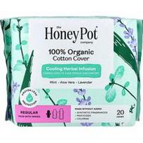 The Honey Pot Company, Vėsinantis žolelių užpilas, įklotai su sparnais, įprasti, 20 Count