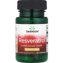 Swanson Vitamins, Resveratrolis, 100 mg, 30 kapsulių
