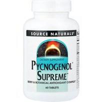 Source Naturals, Pycnogenol® Supreme™, 60 tablečių