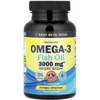 BioSchwartz, Omega-3 žuvų taukai, citrinų skonio, 3000 mg, 90 minkštųjų kapsulių