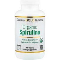 California Gold Nutrition, Organinė spirulina, 720 tablečių