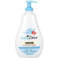Dove, Kūdikių, jautrios odos priežiūra, hipoalerginis prausiklis, sodri drėgmė, 20 fl oz (591 ml)