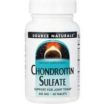 Source Naturals, Chondroitino sulfatas, 400 mg, 60 tablečių