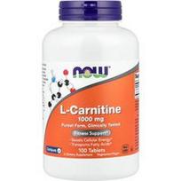 NOW Foods, L-karnitinas, 1000 mg, 100 tablečių