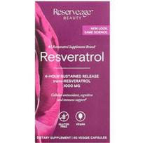Reserveage Beauty, Resveratrolis, 60 vegetariškų kapsulių