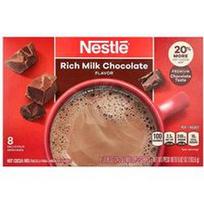 Nestle Hot Cocoa Mix, Turtingas pieniškas šokoladas, 8 vokai, po 0,85 uncijos (24,2 g)