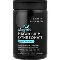 Sports Research, Magteinas®, magnio L-treonatas, 90 daržovių kapsulių (666 mg vienoje kapsulėje)