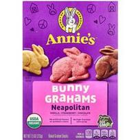 Annie's Homegrown, Ekologiški kepti Bunny Graham užkandžiai, neapolietiški, 7.5 oz (213 g)