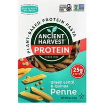 Ancient Harvest, Augaliniai baltyminiai makaronai, žali lęšiai ir kvinoja Penne, 9.6 uncijos (272 g)