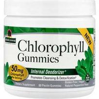 Nature's Answer, Chlorofilo guminukai, natūralios pipirmėtės, 60 pektino guminukai