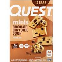 Quest Nutrition, Mini baltymų batonėlis, šokoladinių sausainių tešla, 14 batonėlių po 23 g (0,81 uncijos)