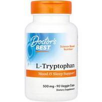 Doctor's Best, L-triptofanas, 500 mg, 90 vegetariškų kapsulių