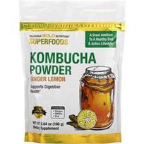 California Gold Nutrition, Supermaistas, kombučios milteliai, imbiero su citrina skonio, 5.64 uncijos (160 g)