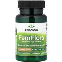 Swanson Vitamins, FemFlora, probiotikas moterims, 9,8 milijardo KSV, 60 veganiškų kapsulių
