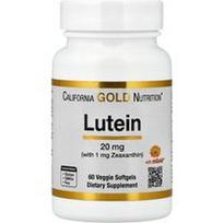 California Gold Nutrition, Liuteinas su zeaksantinu iš medetkų ekstrakto, 60 vegetariškų minkštųjų kapsulių