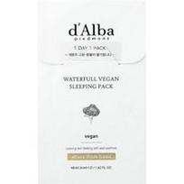 d'Alba, Waterfull veganiškas miego paketas, 12 pakuočių, po 0.13 fl oz (4 ml)