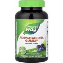 Nature's Way, Ashwagandha guminukai, uogos, 90 guminukų (62,5 mg viename guminuke)