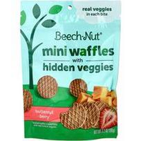 Beech-Nut, Mini vafliai su paslėptomis daržovėmis, 12+ mėnesių, sviestmedžio uogos, 3.2 uncijos (90 g)