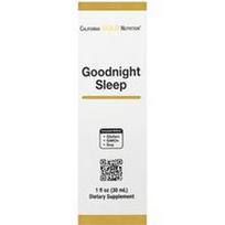 California Gold Nutrition, Labanakt miegas su patentuotu šviežių pieniškų avižų sėklų, šviežių jonažolių žydinčių žolelių, šviežių kaukolės žolelių ir pasiflorų žolelių mišiniu, 1 fl oz (30 ml)