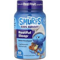 The Smurfs, Vaikiški guminukai, ramus miegas, 3+ amžiaus, Smurf uogos, 50 guminukų